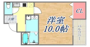 フジパレス神戸大倉山【302号室】の間取り