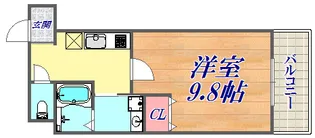 フジパレス東中道公園前【3階】の間取り