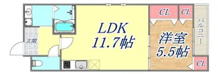 フジパレス兵庫駅南【2階】の間取り