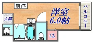 プラーフ湊川【5階】の間取り