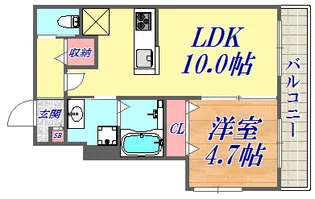 プロヴァンス弐番館【1階】の間取り