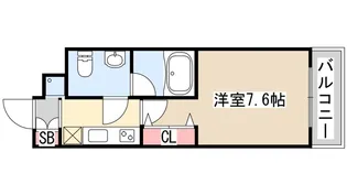 リアンジェ兵庫本町【10階】の間取り