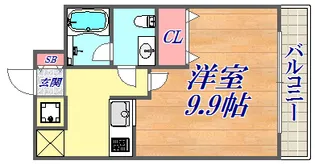 リアンジェ兵庫本町【11階】の間取り