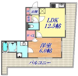 エステムプラザ神戸元町・海岸通【5階】の間取り