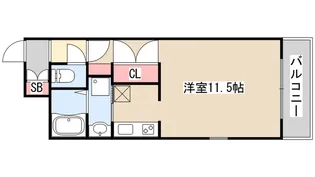 エスライズ新神戸【10階】の間取り