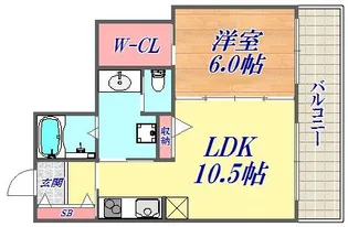 エルグレース神戸三宮タワーステージ【5階】の間取り