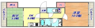 アーバンビュー六甲【2階】の間取り