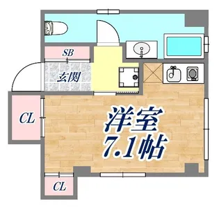 カーサ・ビアンカ【3階】の間取り