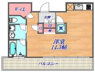 KAISEI神戸北野町【1階】の間取り