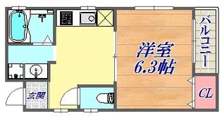 グランガーデン新神戸【2階】の間取り