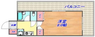 植田マンション城内【501号室】の間取り