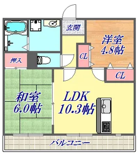 グランディア新神戸LEGEND【3階】の間取り