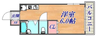 クレール中山手【2階】の間取り