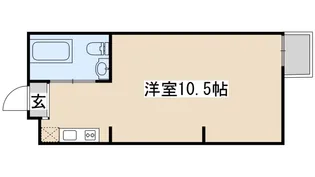 クレセンティア神戸・北野【1階】の間取り