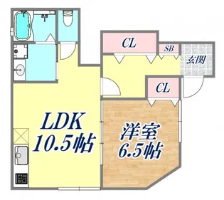 Kヴィスタ【1階】の間取り