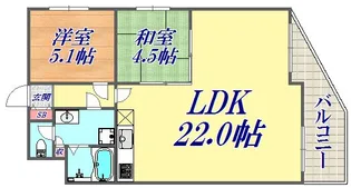 甲南サンシティー【11階】の間取り