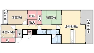 神戸海岸通ハーバーフラッツ2番館【7階】の間取り