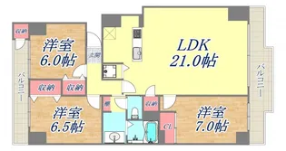 神戸元町ハイツ【14階】の間取り