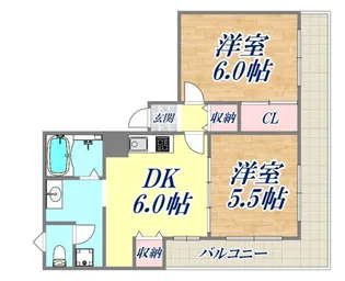 サンシャトー三宮【4階】の間取り