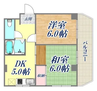 サンパレス北浦【3階】の間取り