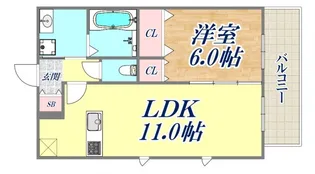 Cozysail【1階】の間取り