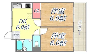 シティハイツ二宮【4階】の間取り