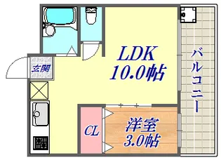 シティライフ春日野【4階】の間取り
