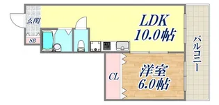 シティライフ下山手【2階】の間取り