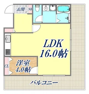 シティライフ下山手【5階】の間取り