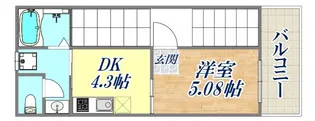 シャルマン神戸三宮【2F号室】の間取り