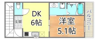 シャルマン神戸三宮【4F号室】の間取り
