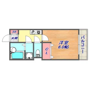 サンハイム三枝【1階】の間取り