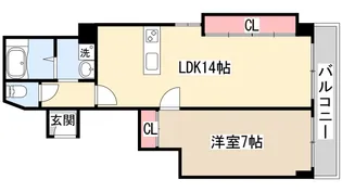 シルバービル【4階】の間取り