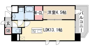 新神戸Vita【3階】の間取り
