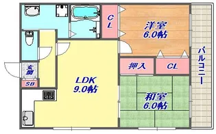 サンファミーユ赤坂【3F号室】の間取り