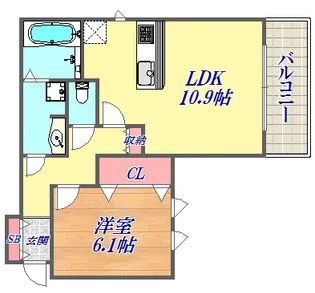 テラコート北野坂【2階】の間取り