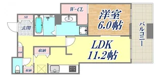 トア山手ザ・神戸タワー【13階】の間取り
