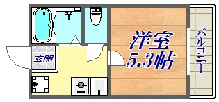 ときわ上筒井レクラン【3階】の間取り