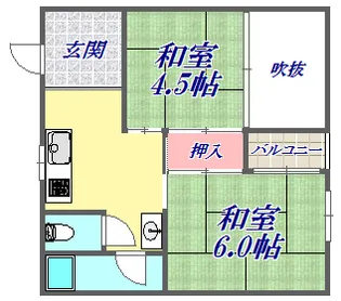 中野マンション【3階】の間取り