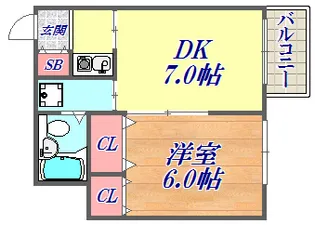 ネオアージュ神戸元町【9階】の間取り