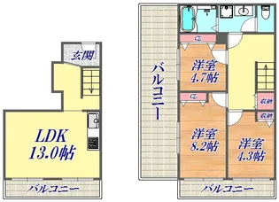 ノベラ海岸通【14階】の間取り
