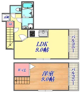 ノベラ海岸通【14階】の間取り