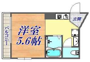 ノベラ御幸通【8階】の間取り
