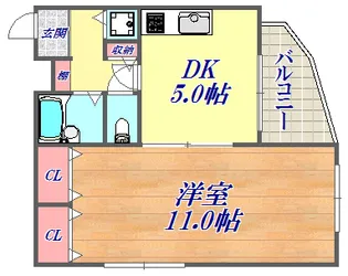 ハーバーステージ神戸【1階】の間取り