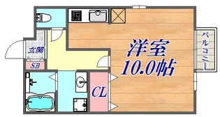 ハイツハーバー【1階】の間取り