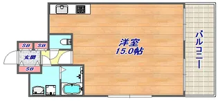 ソレイユ六甲【401号室】の間取り