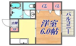 ヒルサイド山手【1階】の間取り
