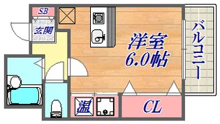 ファーストコート国香【6階】の間取り