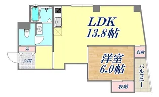 ドエール王子【6階】の間取り