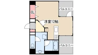 プレジール三ノ宮【5階】の間取り